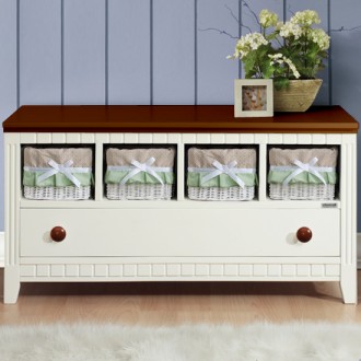 (익일배송) 이반투톤라탄서랍장4단