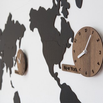 세계지도벽시계