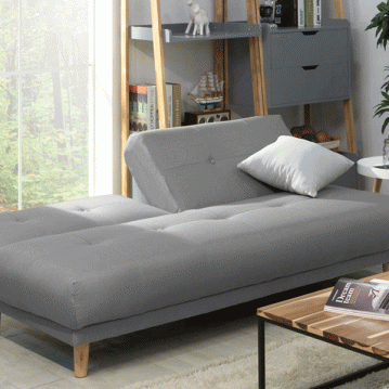 (익일배송) 라인패브릭(방수원단)3인독립형소파베드