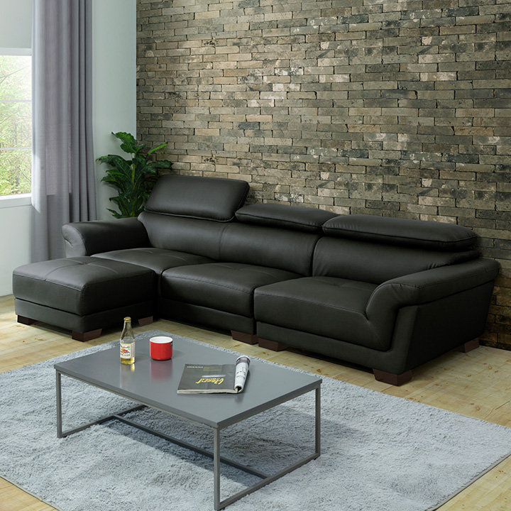 (익일배송) 에반고급가죽쇼파(3인용/4인용)