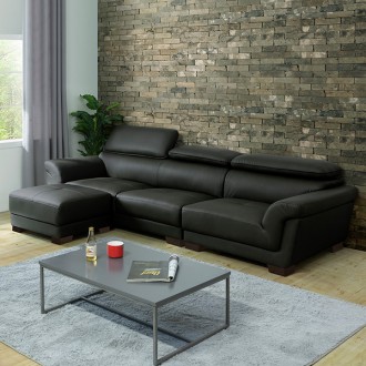 (익일배송) 에반고급가죽쇼파(3인용/4인용)