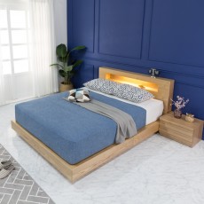 토스카퀸조명침대프레임