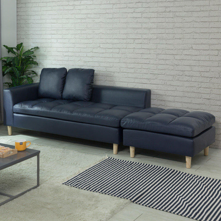 (익일배송) 크리머3인용쇼파의자(스툴포함+쿠션증정)