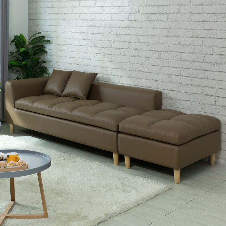 (익일배송) 크리머3인용쇼파의자(스툴포함+쿠션증정)