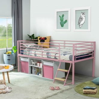 (5%추가할인/익일배송) 튜브철제벙커침대프레임+바구니서랍장세트(원목발판증정/매트리스업그레이드)