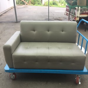 [B등급] 20190722-s1 데일리라텍스폼pu인조가죽소파우형_그레이(스툴없음)