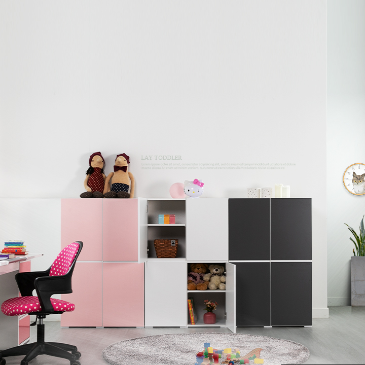 (착불) 레이토들러8단수납장