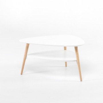 (익일배송/택배배송) 더블원목2단거실테이블