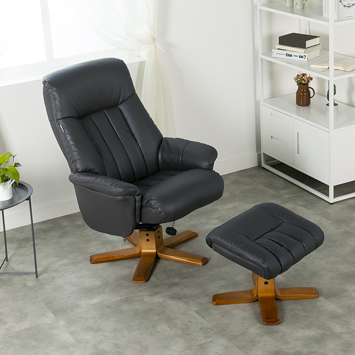 (익일배송) 데일리회전리클라이너1인용의자(스툴포함)