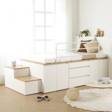 (착불) 데니스수납평상형SS침대프레임(DNSSET6)