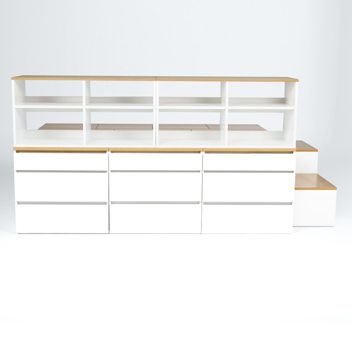 (착불) 데니스수납평상형SS침대프레임(DNSSET10)