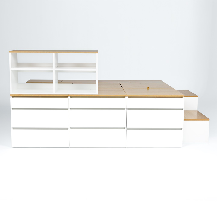 (착불) 데니스수납평상형SS침대프레임(DNSSET10-1)