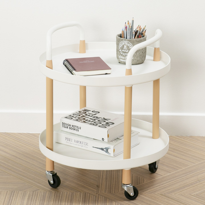 (한정수량특가/택배배송) 카더라운드2단트롤리