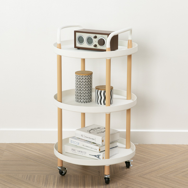 (한정수량특가/택배배송) 카더라운드3단트롤리