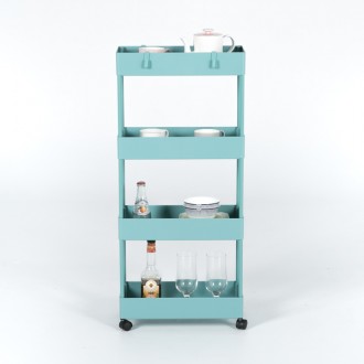 (한정수량특가/택배배송) 브리든미니수납4단트롤리