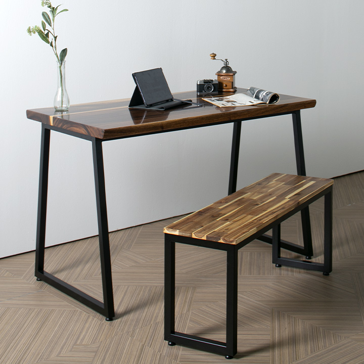 (익일배송) 자연주의우드슬랩테이블_호두나무1200