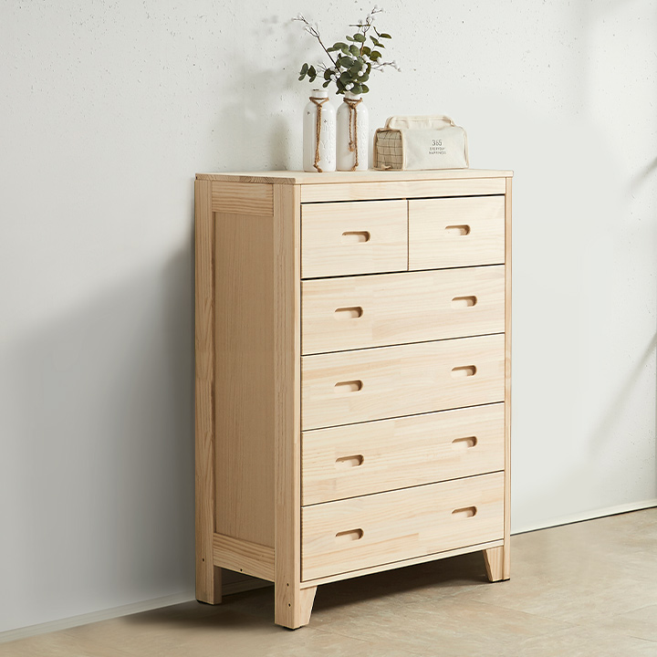 (착불) 에셔뉴송원목6단서랍장