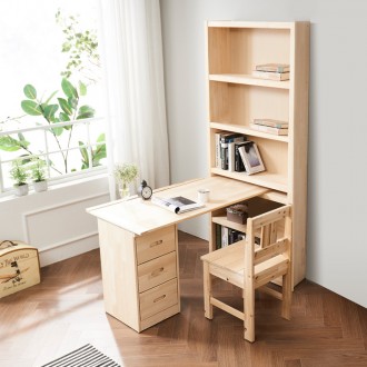 (착불) 스토리지뉴송원목1인용책상세트600
