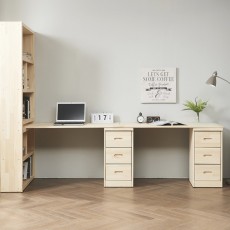 (착불) 스토리지뉴송원목2인용책상세트(1)800