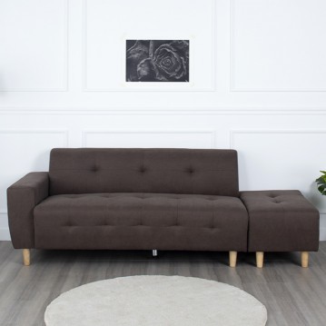 (익일배송) 데일리3인용라텍스폼패브릭쇼파(스툴포함)