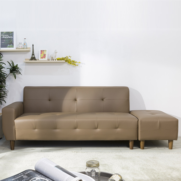 (익일배송) 데일리3인용라텍스폼PU쇼파(스툴포함)