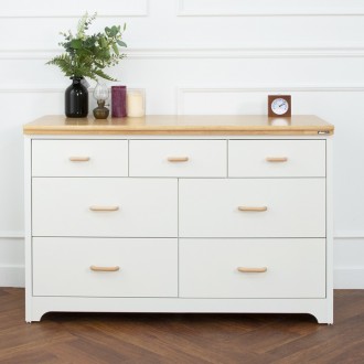 하리쉬와이드원목서랍장(1200)(내추럴)