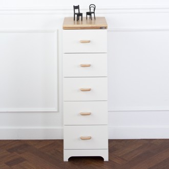 하리쉬5단미니원목서랍장