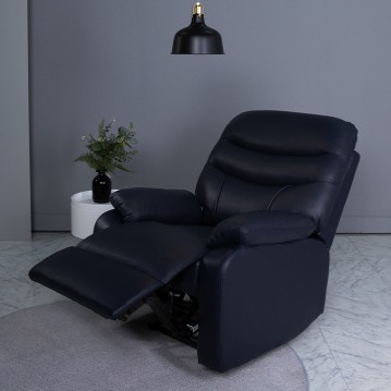 (NEW) 럭스천연면피소가죽1인용전동리클라이너(전동)