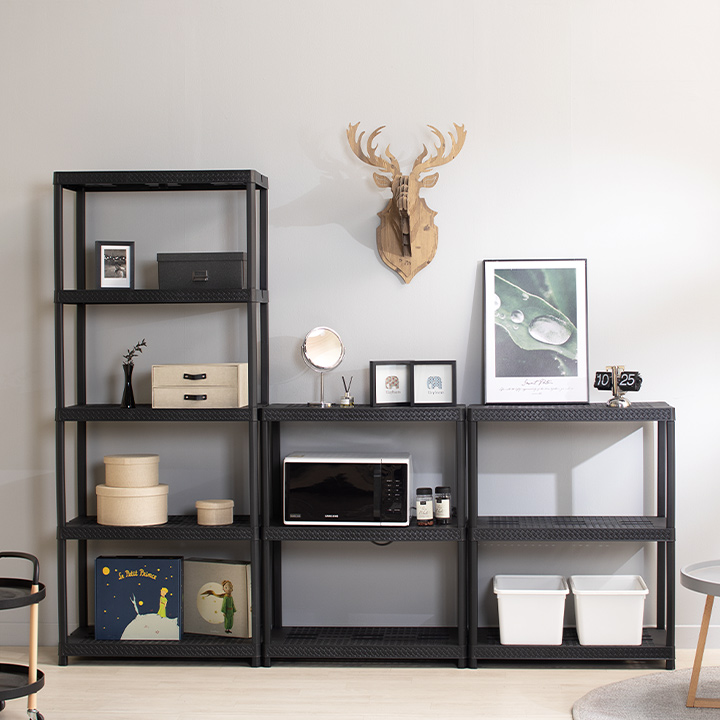 클리어와이드선반(3단/4단/5단)