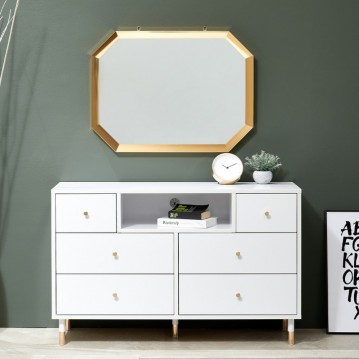 올리비아수납화장대(화이트/네이비)