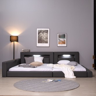 (착불)버드패밀리형침대가드형(퀸+슈퍼싱글)(일반형/LED형)