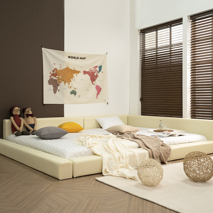 (착불)버드패밀리형침대가드형(퀸+퀸)(일반형/LED형)