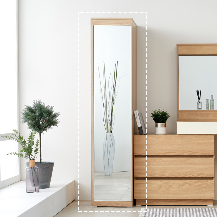 (착불) 엘라전신거울장400