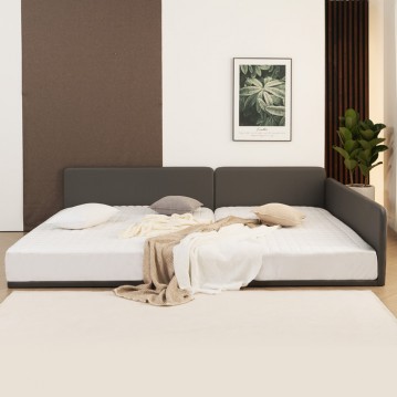 (착불)홀릭높이조절슬림패밀리침대