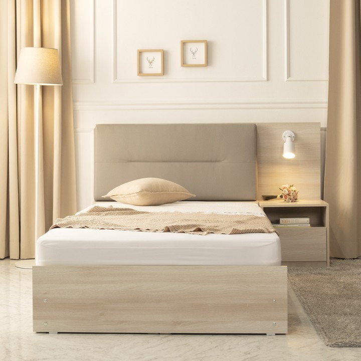 (착불) 타임호텔형가죽수납침대침대(슈퍼싱글)