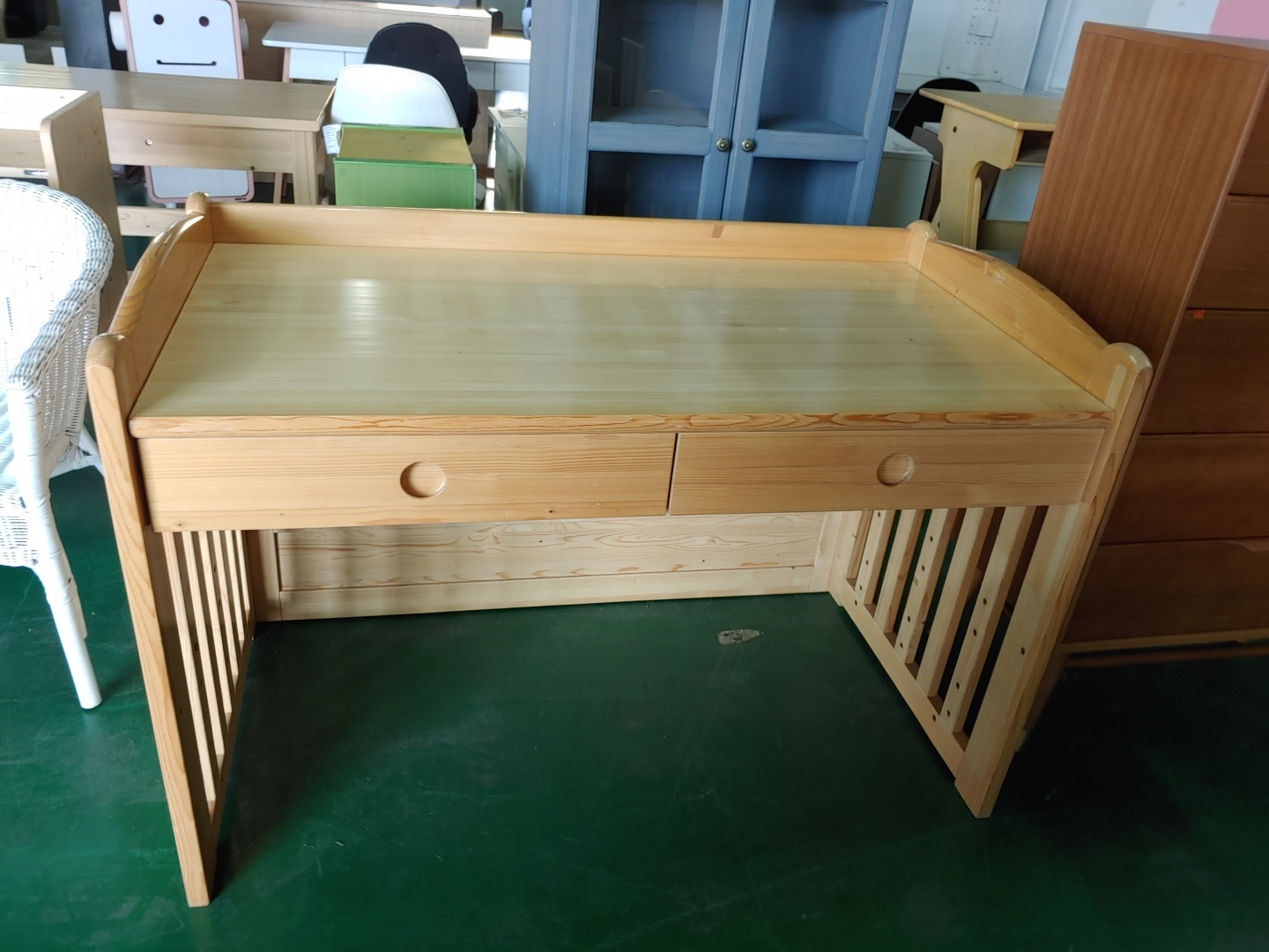 [B등급] 210726-34 다용도원목책상침대