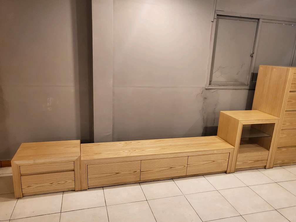 [A등급_전시상품] 올거실풀세트(작은서랍장+거실장+2단수납장)