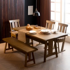 빈티지원목식탁세트(4인용/6인용)