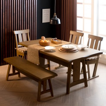 빈티지원목식탁세트(4인용/6인용)