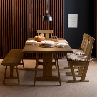 빈티지원목식탁세트(4인용/6인용)