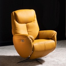 로제전동라운지회전리클라이너(천연면피소가죽)