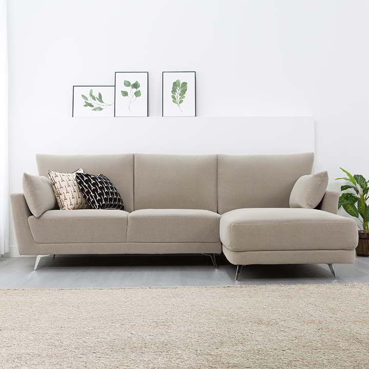 (단독특가/익일배송) 플렌트4인용카우치소파(쿠션2개포함)