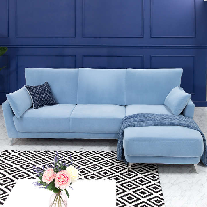 (단독특가/익일배송) 플렌트4인용카우치소파(쿠션2개포함)