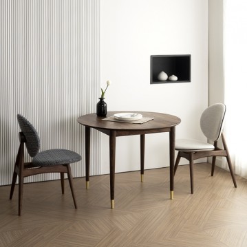 루체호두나무원형식탁세트(1000/1100/1200)