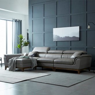 (착불) 프레드에어레더4인용쇼파