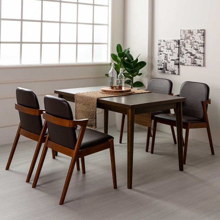 애리고무나무원목4인용식탁테이블