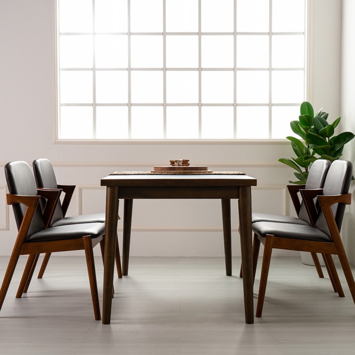 애리고무나무원목4인용식탁테이블세트