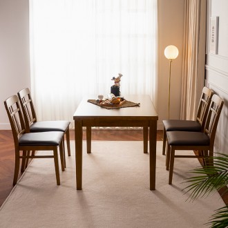 테오고무나무원목4인용식탁테이블