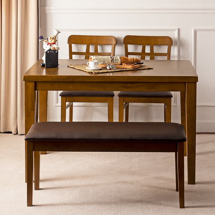 테오고무나무원목4인용식탁테이블