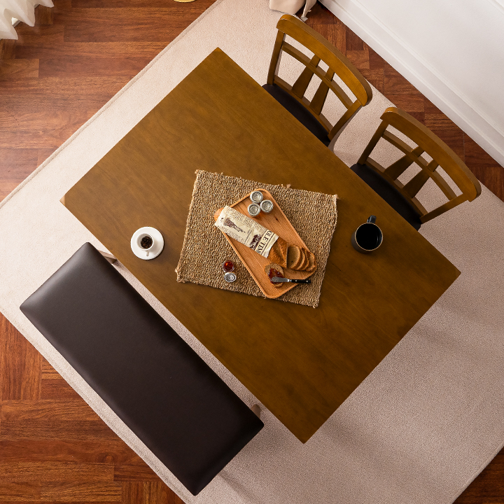 테오고무나무원목4인용식탁테이블세트